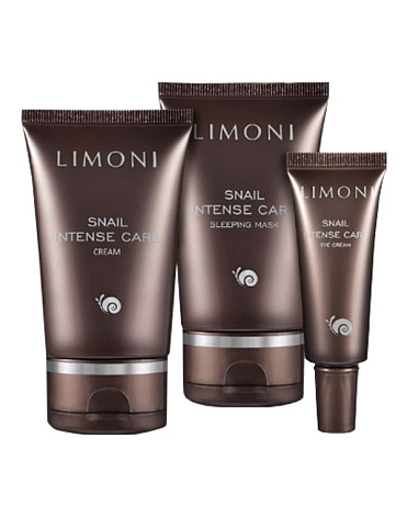 Набор для лица Snail Intense Care Set (Cream 50ml+Eye Cream 25 ml + Sleeping Mask 50 ml), Limoni 2